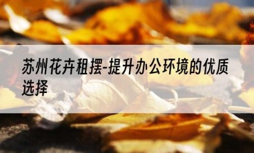 苏州花卉租摆-提升办公环境的优质选择