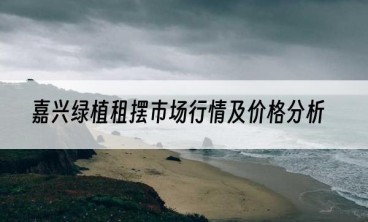 嘉兴绿植租摆市场行情及价格分析
