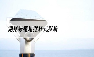 湖州绿植租摆样式探析