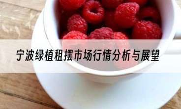 宁波绿植租摆市场行情分析与展望