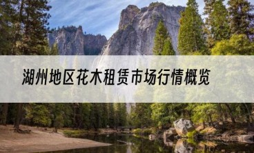 湖州地区花木租赁市场行情概览
