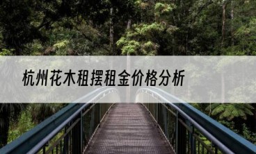 杭州花木租摆租金价格分析