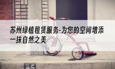 苏州绿植租赁服务-为您的空间增添一抹自然之美