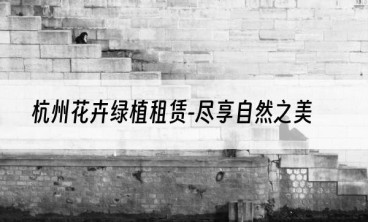 杭州花卉绿植租赁-尽享自然之美