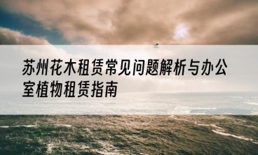 苏州花木租赁常见问题解析与办公室植物租赁指南