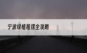 宁波绿植租摆全攻略
