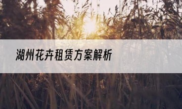 湖州花卉租赁方案解析