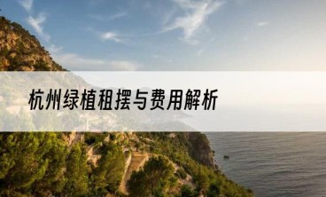杭州绿植租摆与费用解析