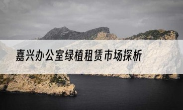 嘉兴办公室绿植租赁市场探析