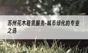苏州花木租赁服务-城市绿化的专业之选