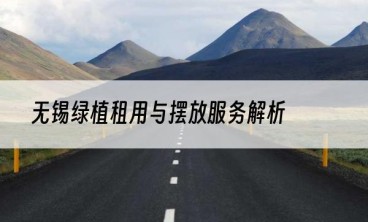 无锡绿植租用与摆放服务解析