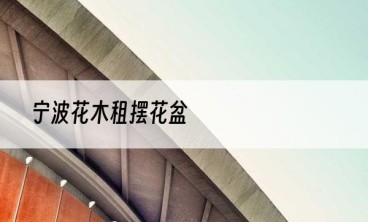 宁波花木租摆花盆