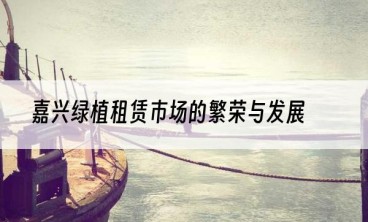 嘉兴绿植租赁市场的繁荣与发展