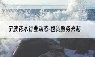 宁波花木行业动态-租赁服务兴起