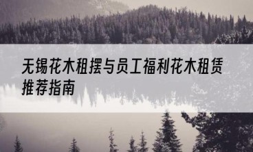 无锡花木租摆与员工福利花木租赁推荐指南