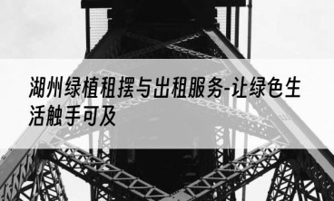 湖州绿植租摆与出租服务-让绿色生活触手可及