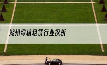 湖州绿植租赁行业探析