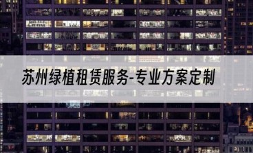 苏州绿植租赁服务-专业方案定制
