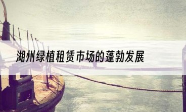 湖州绿植租赁市场的蓬勃发展