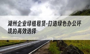 湖州企业绿植租赁-打造绿色办公环境的高效选择