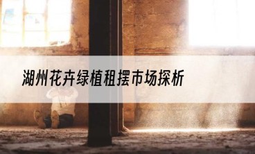 湖州花卉绿植租摆市场探析
