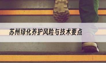 苏州绿化养护风险与技术要点