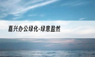 嘉兴办公绿化-绿意盈然