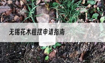 无锡花木租摆申请指南