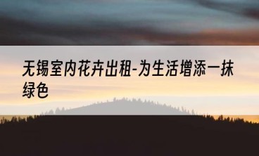 无锡室内花卉出租-为生活增添一抹绿色