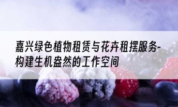 嘉兴绿色植物租赁与花卉租摆服务-构建生机盎然的工作空间