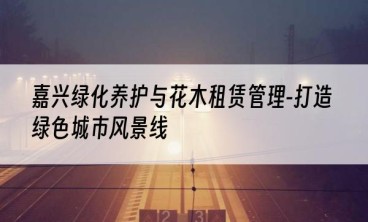 嘉兴绿化养护与花木租赁管理-打造绿色城市风景线