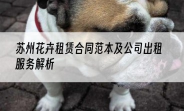 苏州花卉租赁合同范本及公司出租服务解析