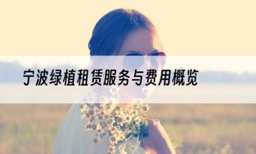 宁波绿植租赁服务与费用概览