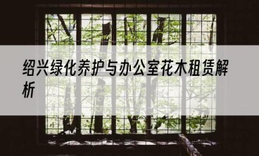 绍兴绿化养护与办公室花木租赁解析