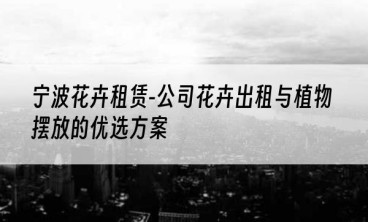 宁波花卉租赁-公司花卉出租与植物摆放的优选方案