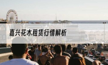 嘉兴花木租赁行情解析