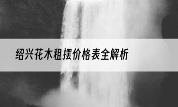 绍兴花木租摆价格表全解析