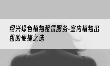 绍兴绿色植物租赁服务-室内植物出租的便捷之选