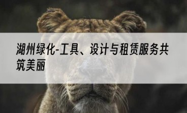 湖州绿化-工具、设计与租赁服务共筑美丽