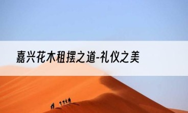 嘉兴花木租摆之道-礼仪之美