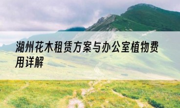 湖州花木租赁方案与办公室植物费用详解