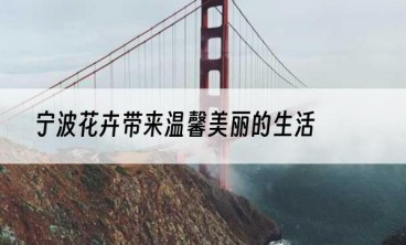 宁波花卉带来温馨美丽的生活