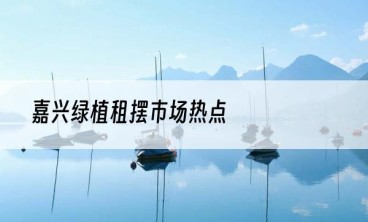 嘉兴绿植租摆市场热点