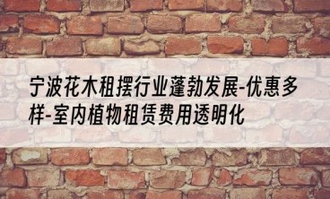 宁波花木租摆行业蓬勃发展-优惠多样-室内植物租赁费用透明化
